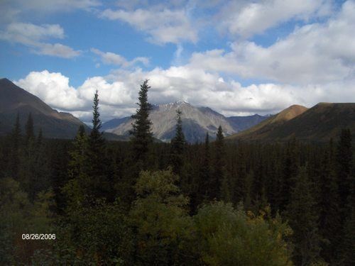A picture of a mountain range taken on august 29 2009