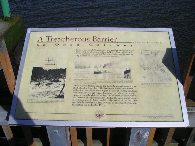 A sign that says a treacherous barrier on it