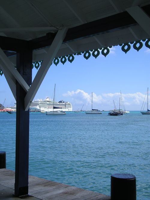 A view of a body of water with boats in it