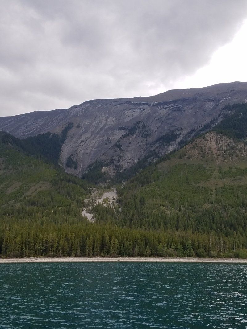 A lake with mountains in the background and trees on the shore