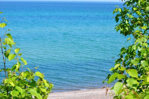 A person is walking on a beach next to a body of water.
