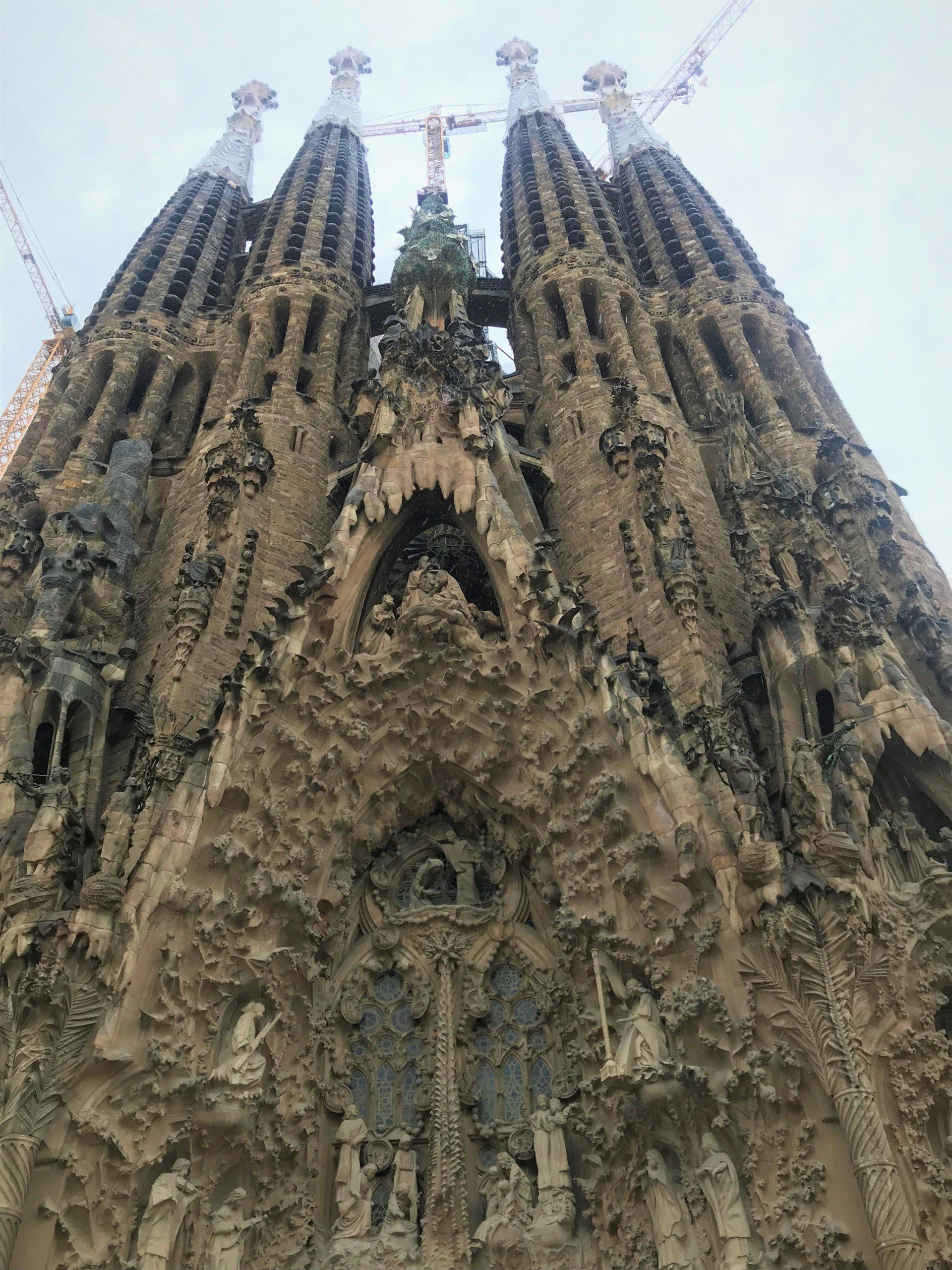 A large building with a cross on top of it