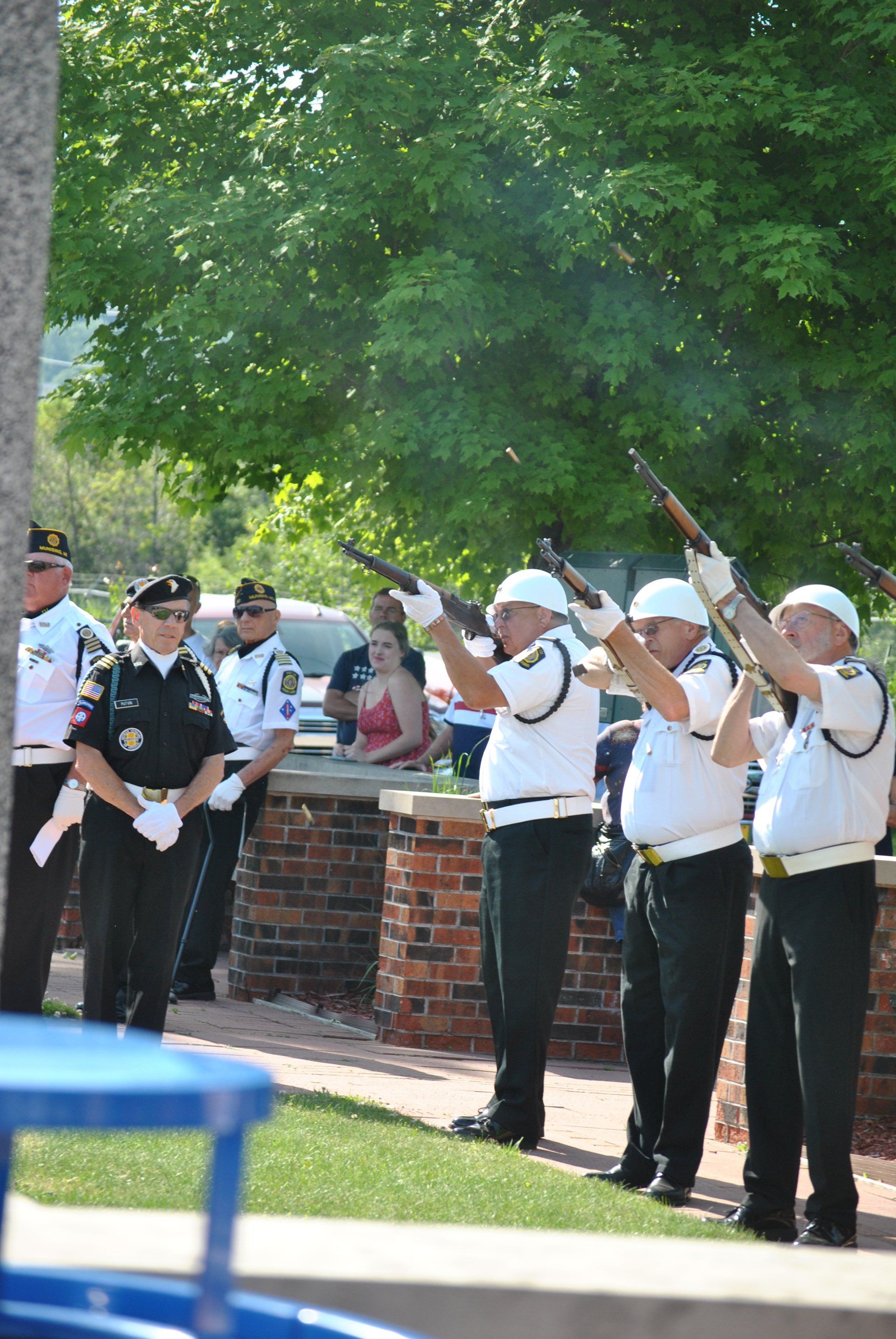 Authorities doing ceremonial firing