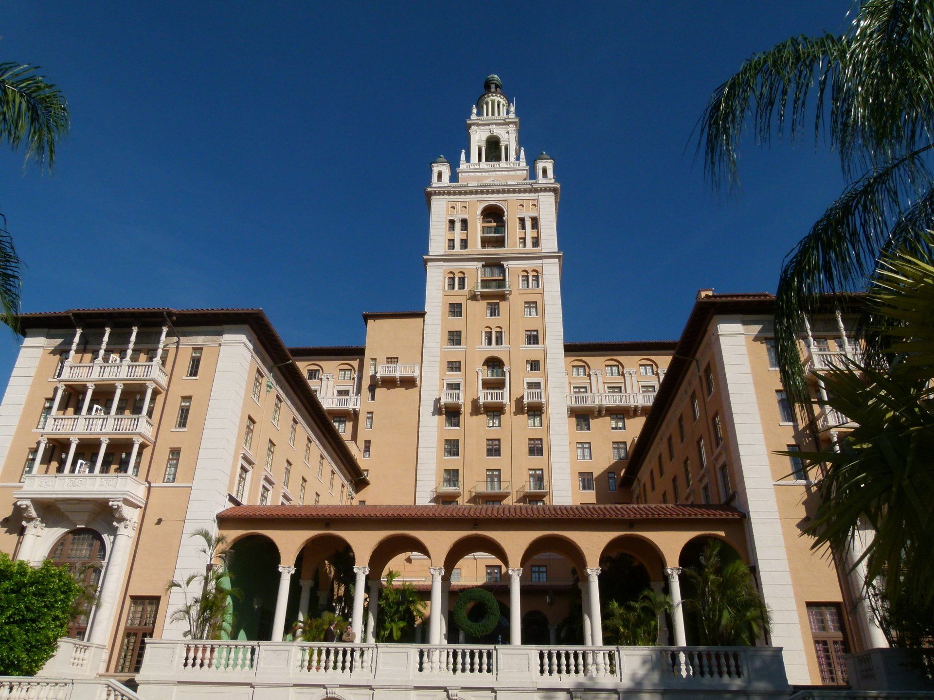 A large building with a clock tower on top of it