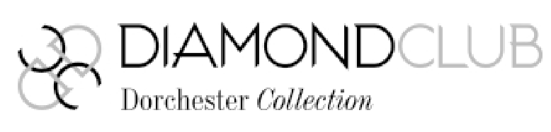 The logo for the diamond club dorchester collection