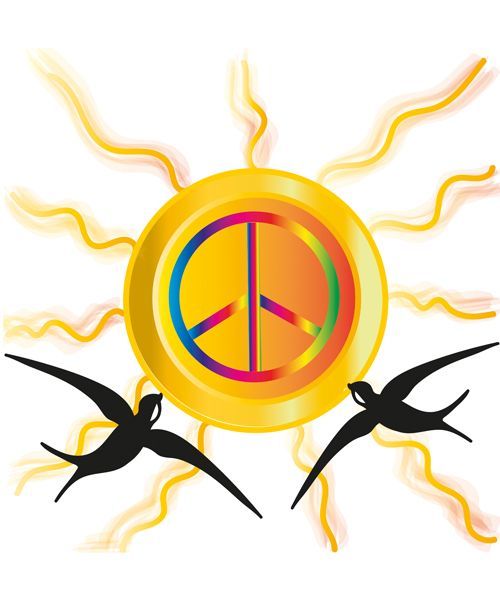 Logo in vettoriale per agricampeggio le rondini. Loghi ArielArt