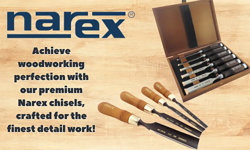 Narex chisels are crafted for the finest detail work