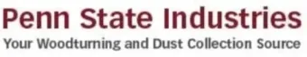 A penn state industries logo that says your woodturning and dust collection source