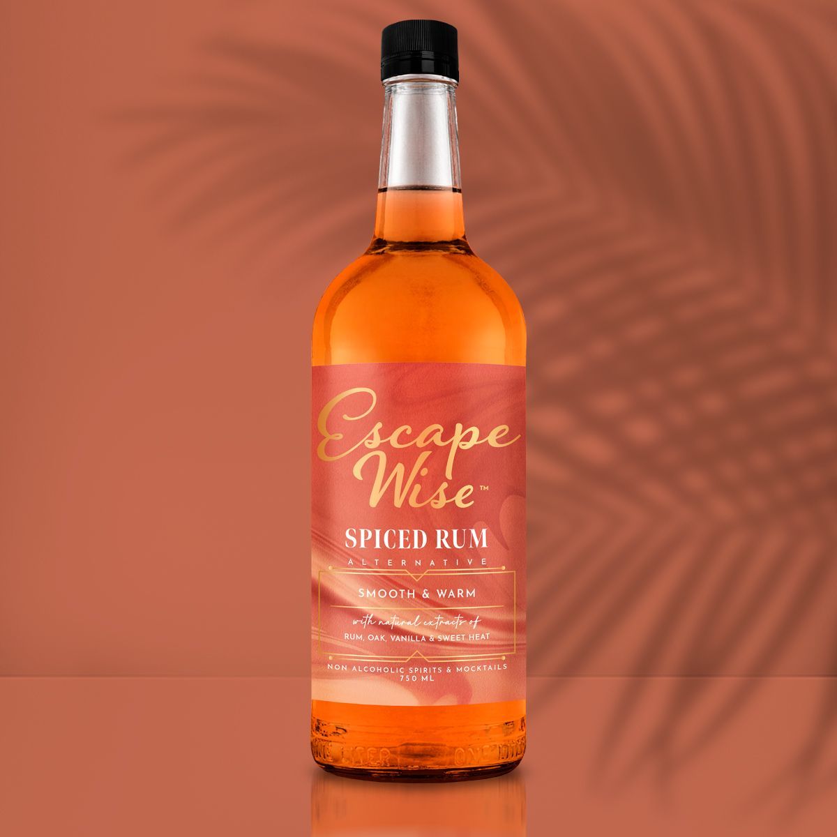 Non-Alcoholic Spirits: spiced rum, alcohol free rum. rum alcohol alternative