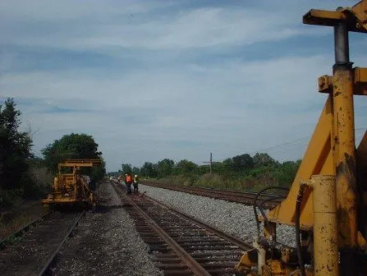 track vehicle repairing railway
