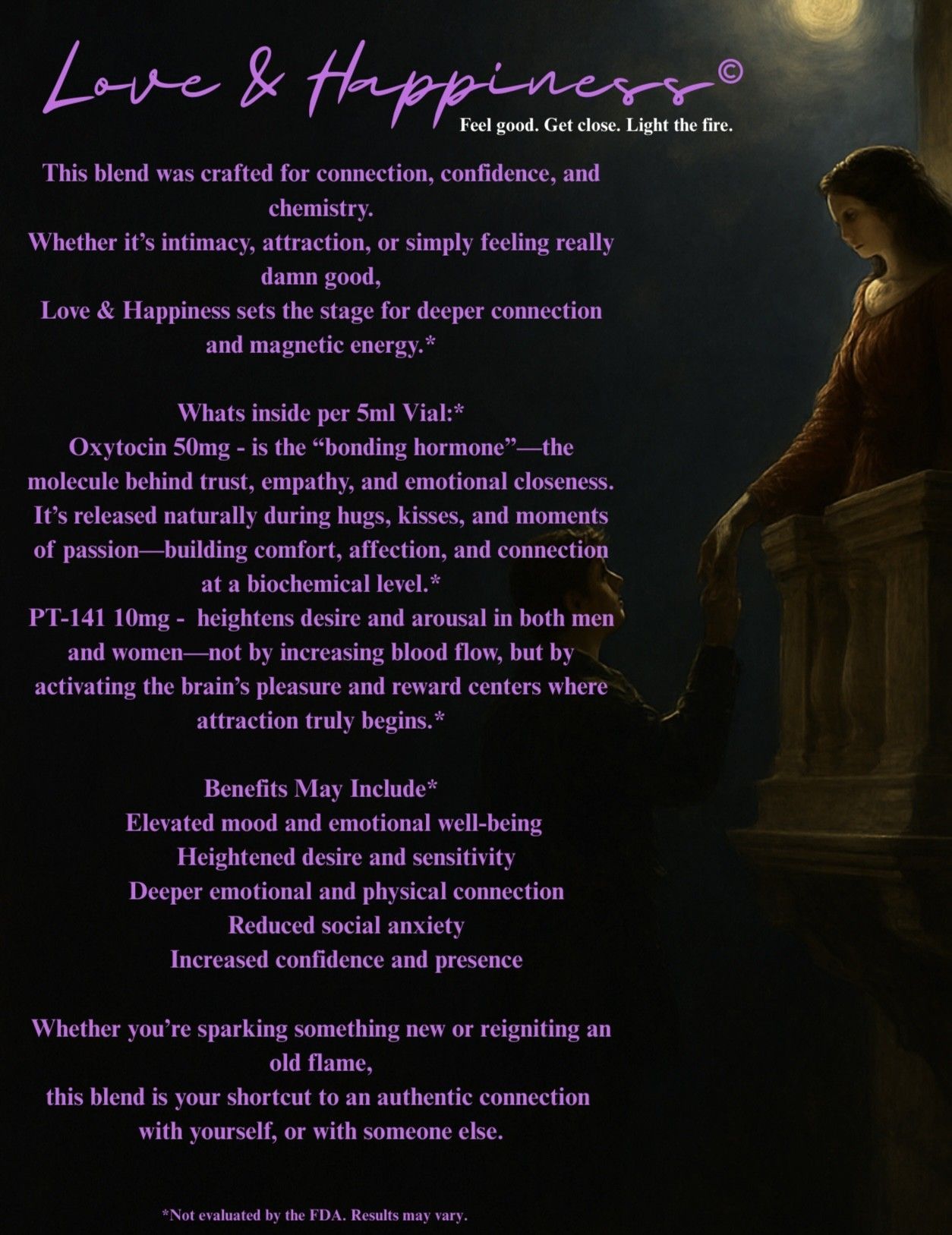 Made for connection, confidence, and chemistry. Whether it's intimacy, attraction, or just feeling really damn good. 