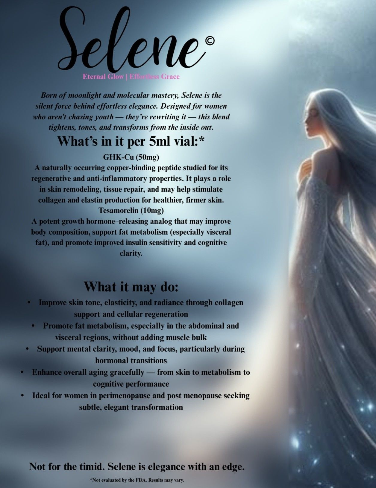 Selene Peptide, Enternal Glow & Effortless Grace at IV MD