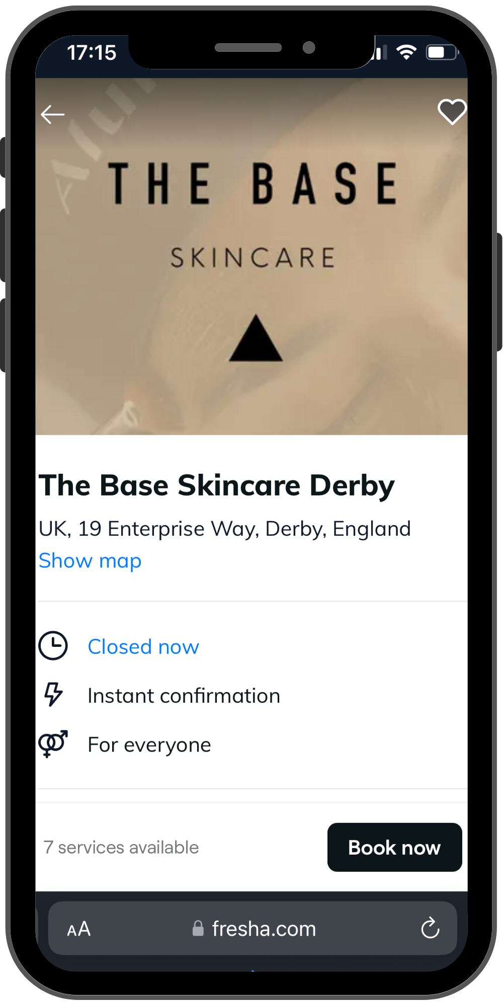 The Base Skincare Booking System