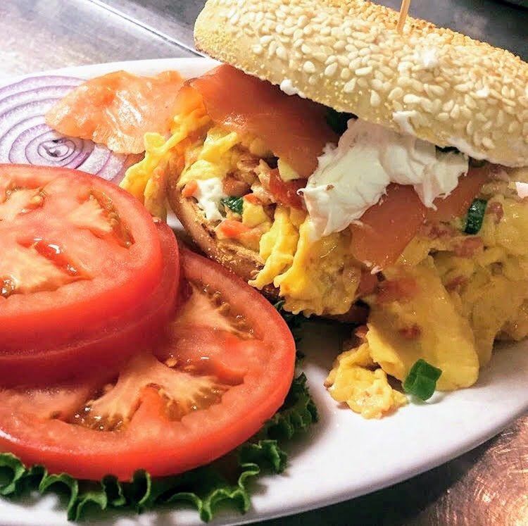 Breakfast Bagel Sandwiches
