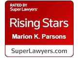 rising stars marion k. parsons is rated by super lawyers .