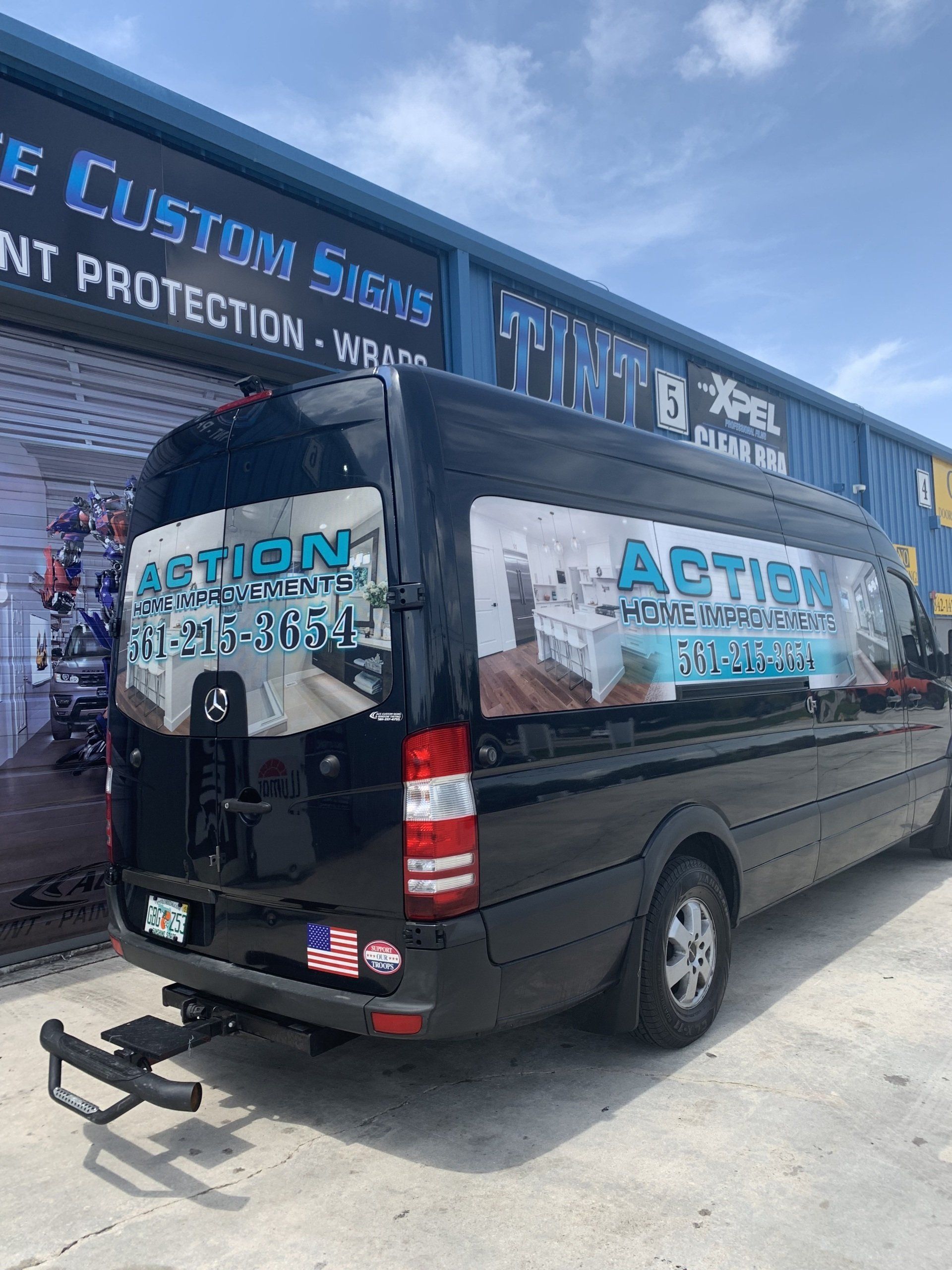 Car window lettering Palm Beach Gardens