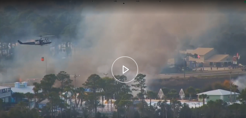 Gulf Shores area State Park Fire