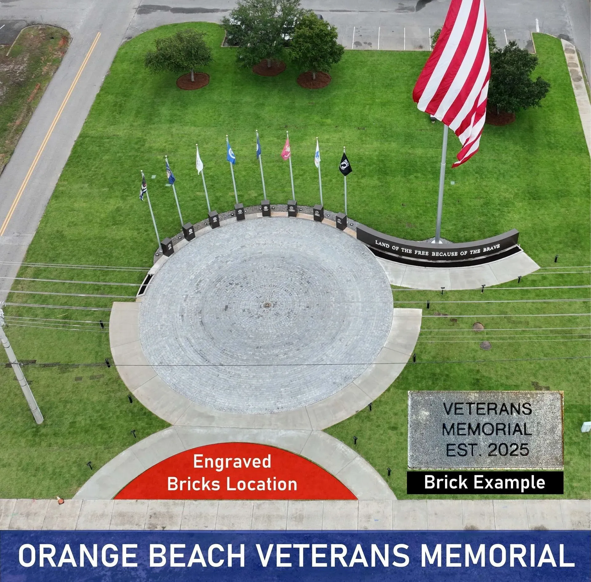 Orange Beach Veteran's Memorial Bricks