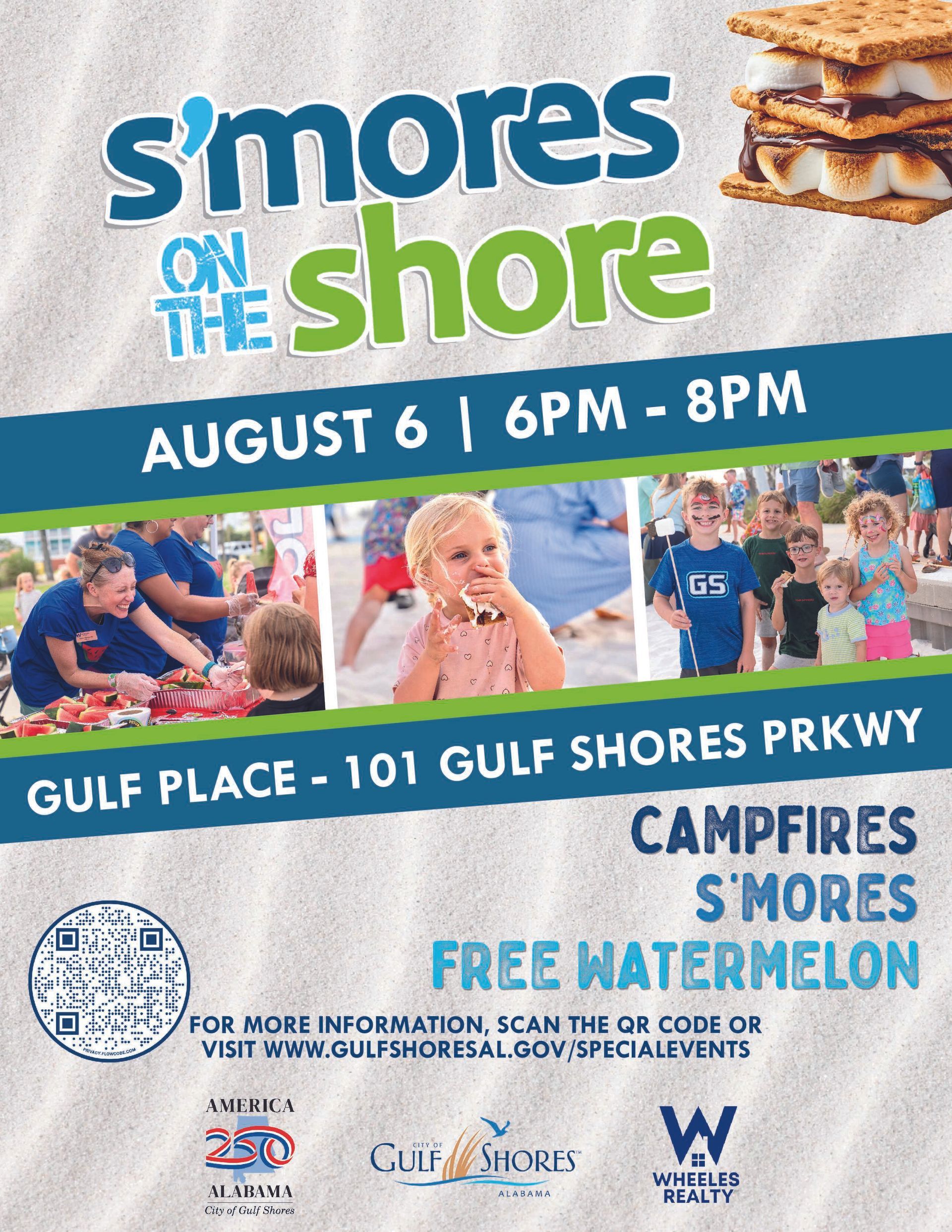 S'mores on the Shore at the beach S'mores on the Shore at the beach