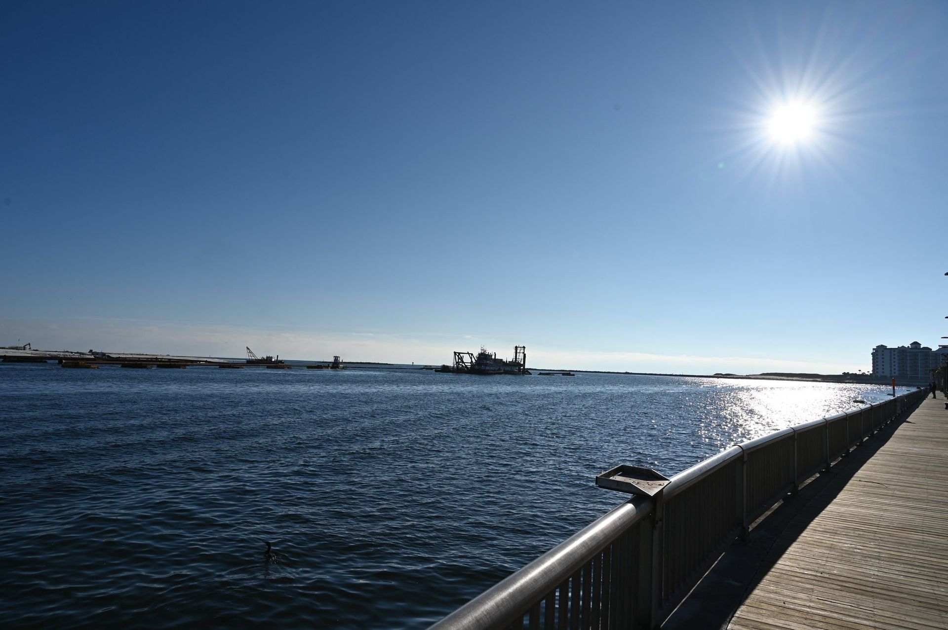 Dredging underway at Perdido Pass