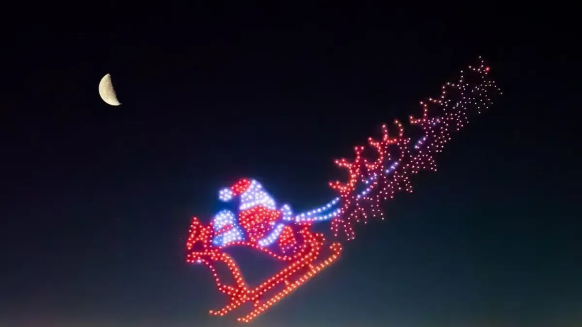 Christmas Drone Show In Orange Beach Christmas Drone Show In Orange Beach