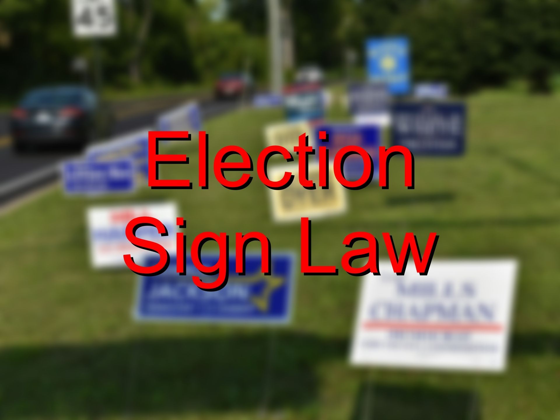gulf shores election sign news