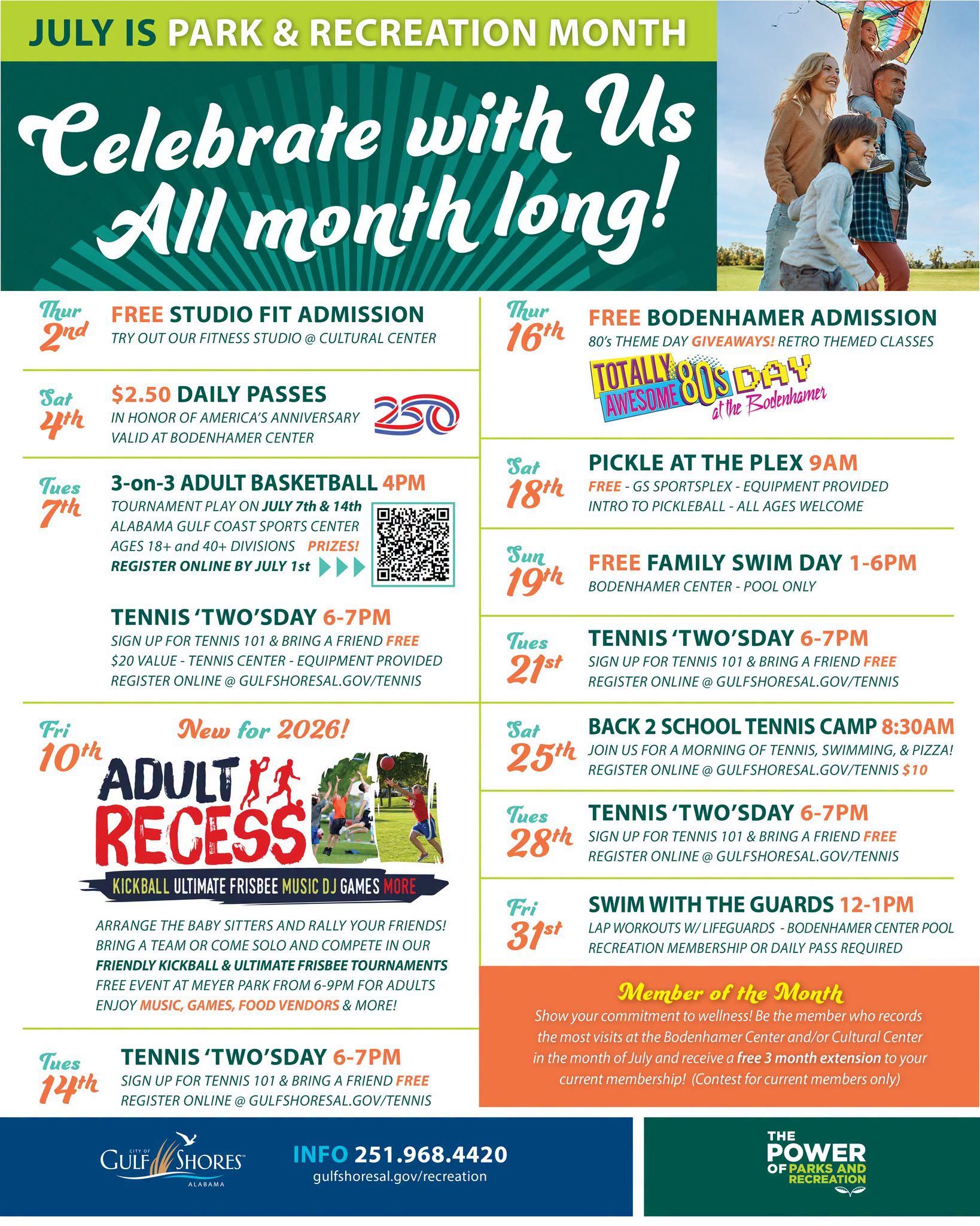 Gulf Shores Park & Recreation July 2026