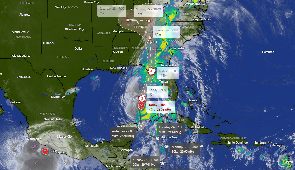 Hurricane Helene Live Path And Updates