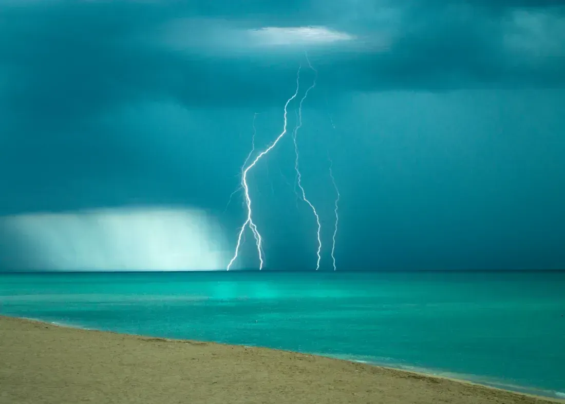 Lightning strikes occur often in summer months