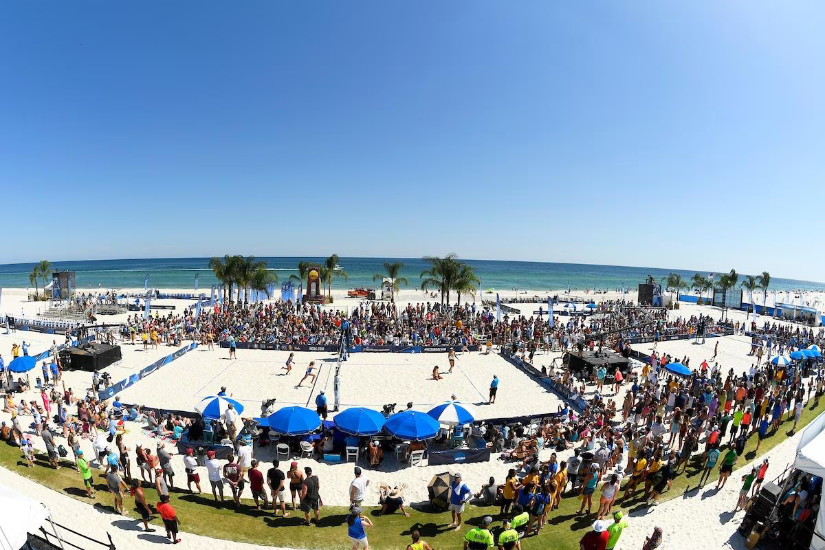 NCAA beach volleyball in gulf shores