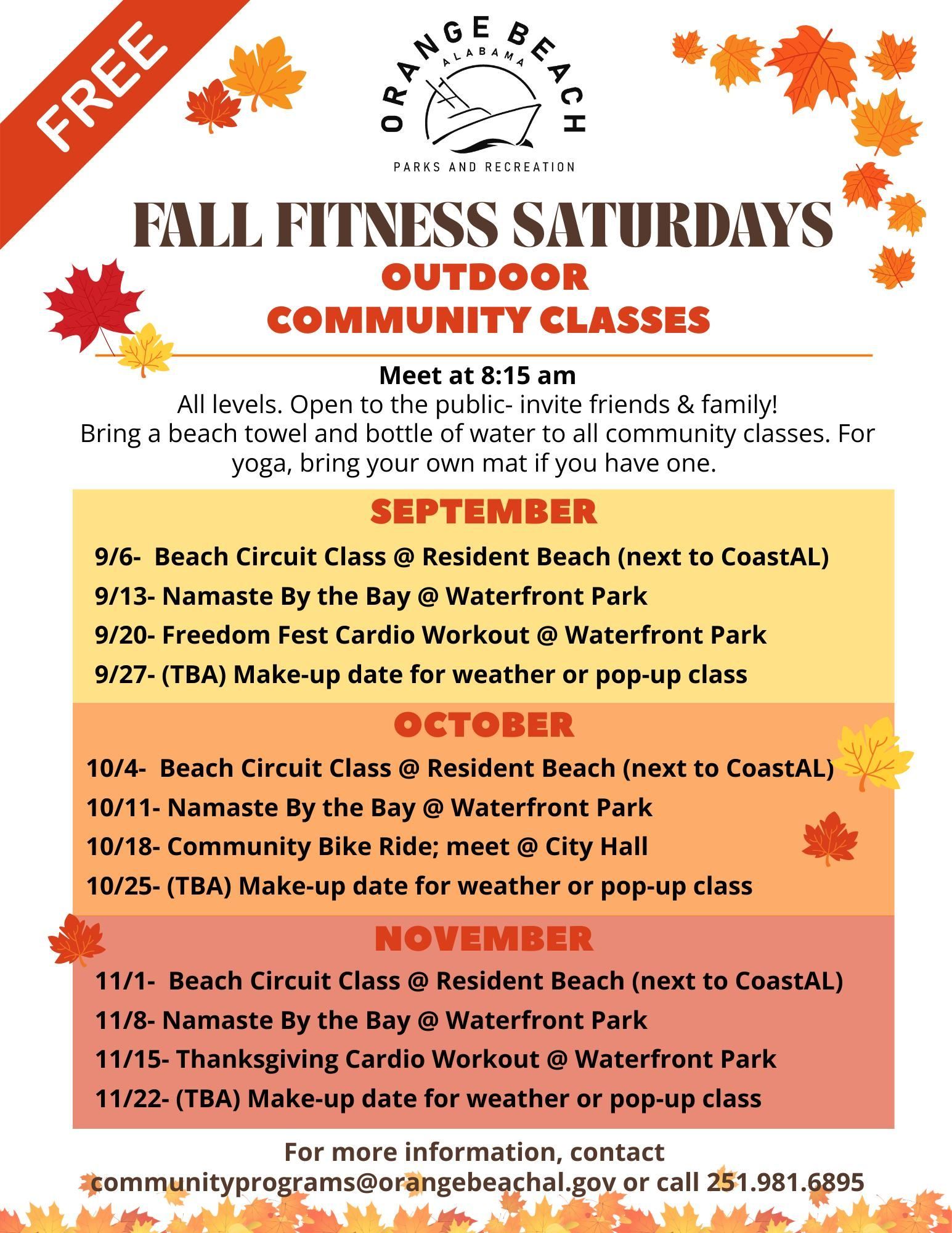Orange Beach Fitness Program