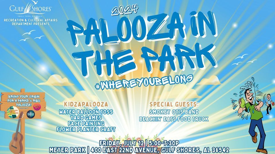 Gulf Shores Palooza in the Park News