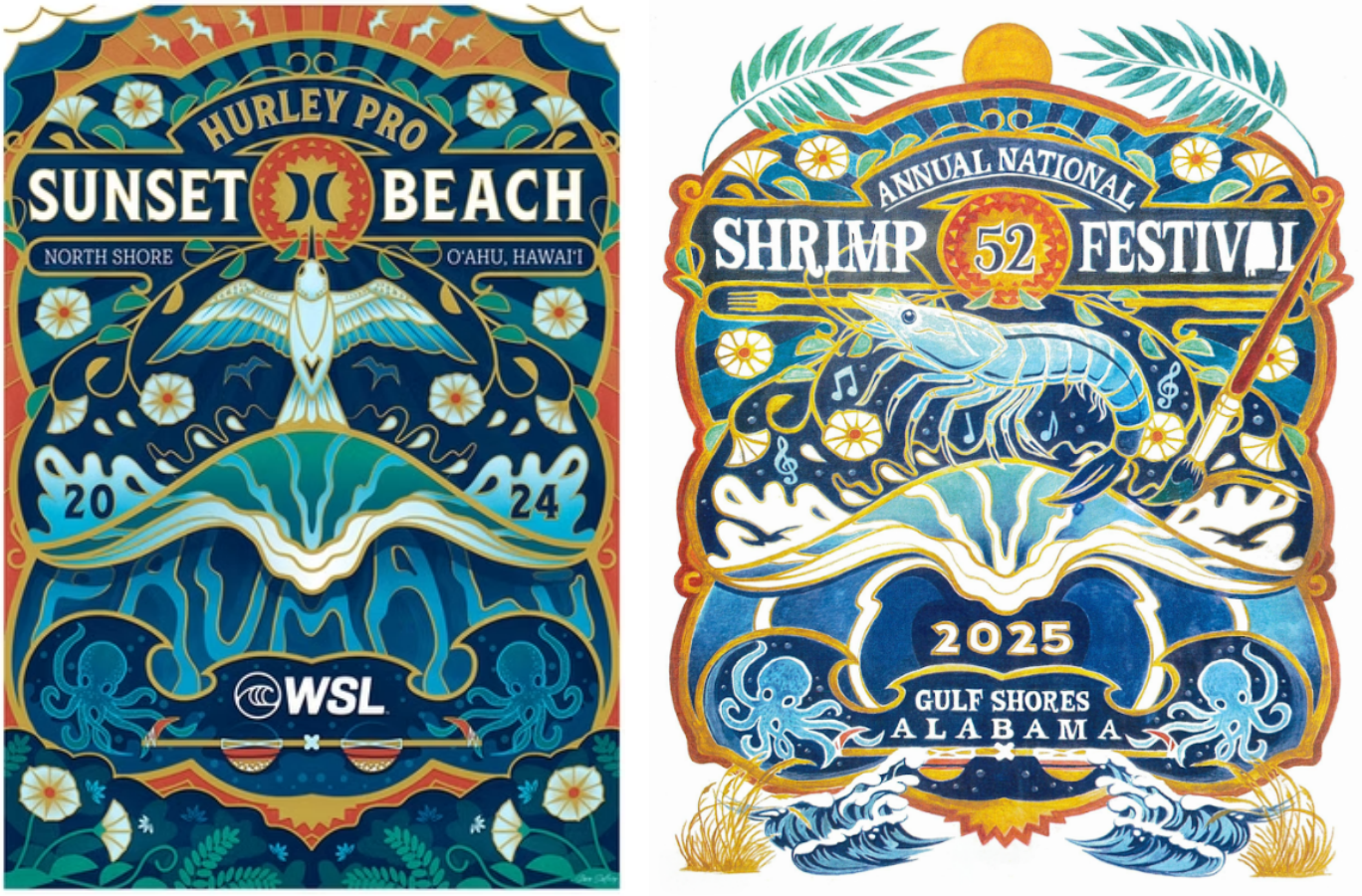 Shrimp Festival poster 2025