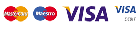 Master Card - MAestro - Visa - Visa Debit Master Card - MAestro - Visa - Visa Debit