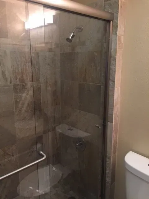 Bathroom Shower Glass Door — Corona, CA — Corona Glass, Inc.