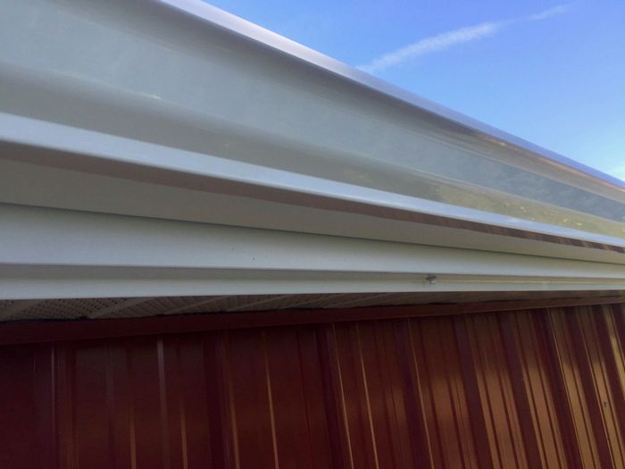 White Gutter — Clinton, NY — Lewis Construction & Seamless Gutter
