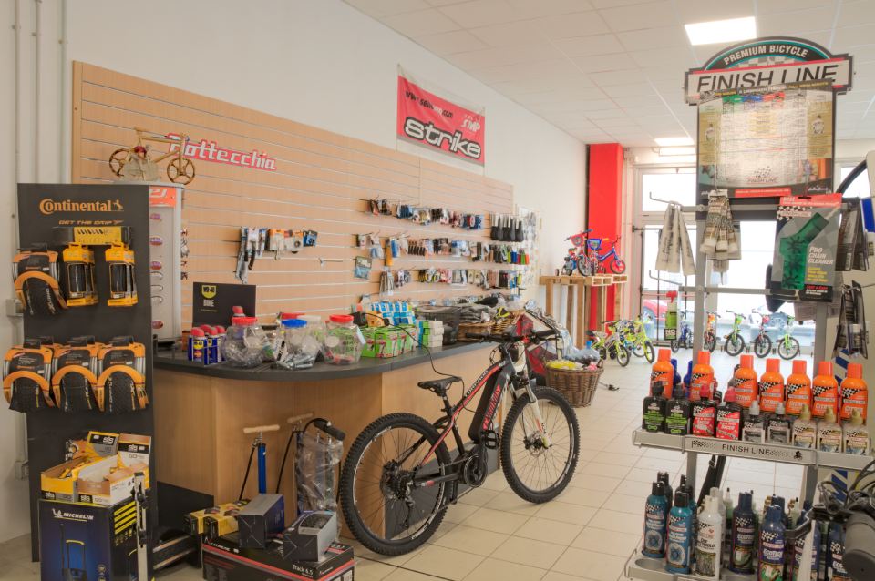 Vendita di attrezzature da ciclismo