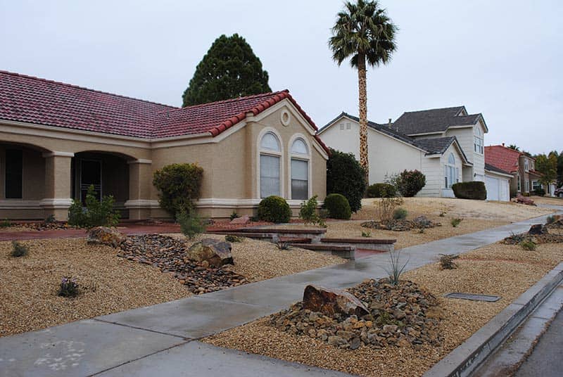 Front Yard of Residence - Custom Landscaping in Henderson, NV