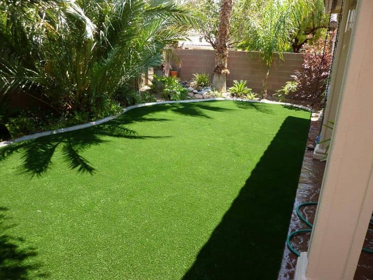 Backyard with Trees - Turf Conversion and Lawn Care Services in Henderson, NV
