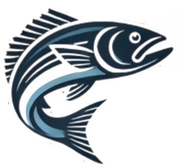 A fish is jumping out of the water on a white background.