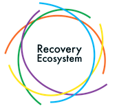 The logo for the recovery ecosystem is a rainbow colored circle