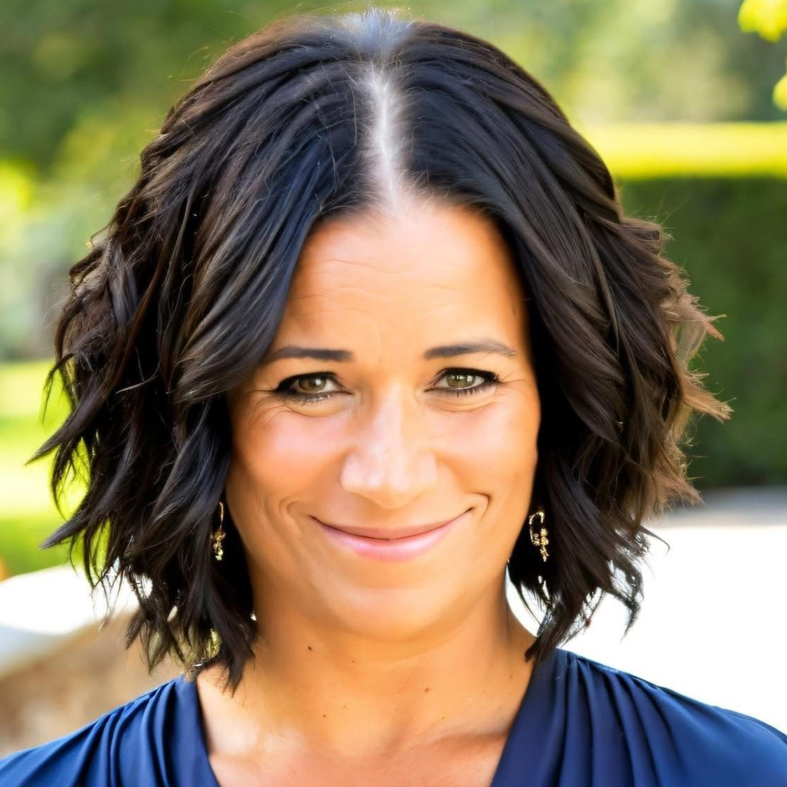 A picture of a person without a face on a gray background.