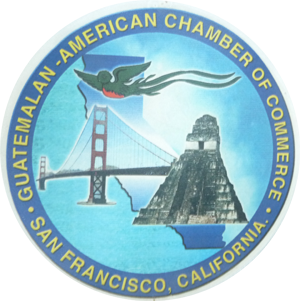 A logo for the guatemalan american chamber of commerce