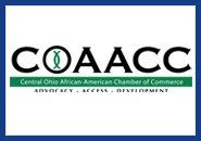 The logo for the central ohio african american chamber of commerce.
