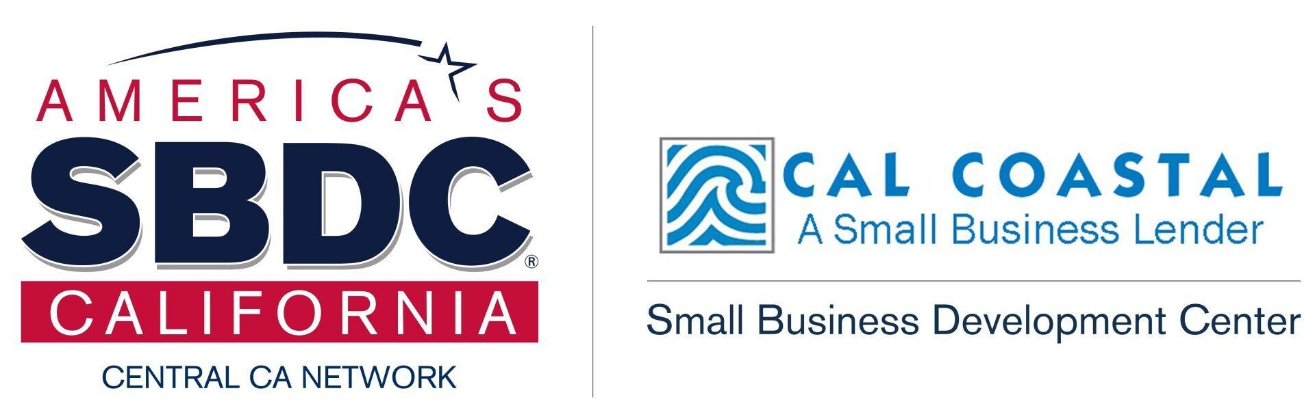 A logo for america 's sbdc california and cal coastal a small business lender