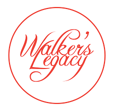 The logo for walker 's legacy is in a red circle on a white background.