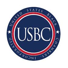 The logo for the united states black chambers of commerce.