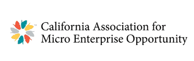 The logo for the california association for micro enterprise opportunity