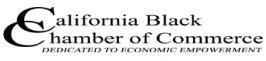 The logo for the california black chamber of commerce