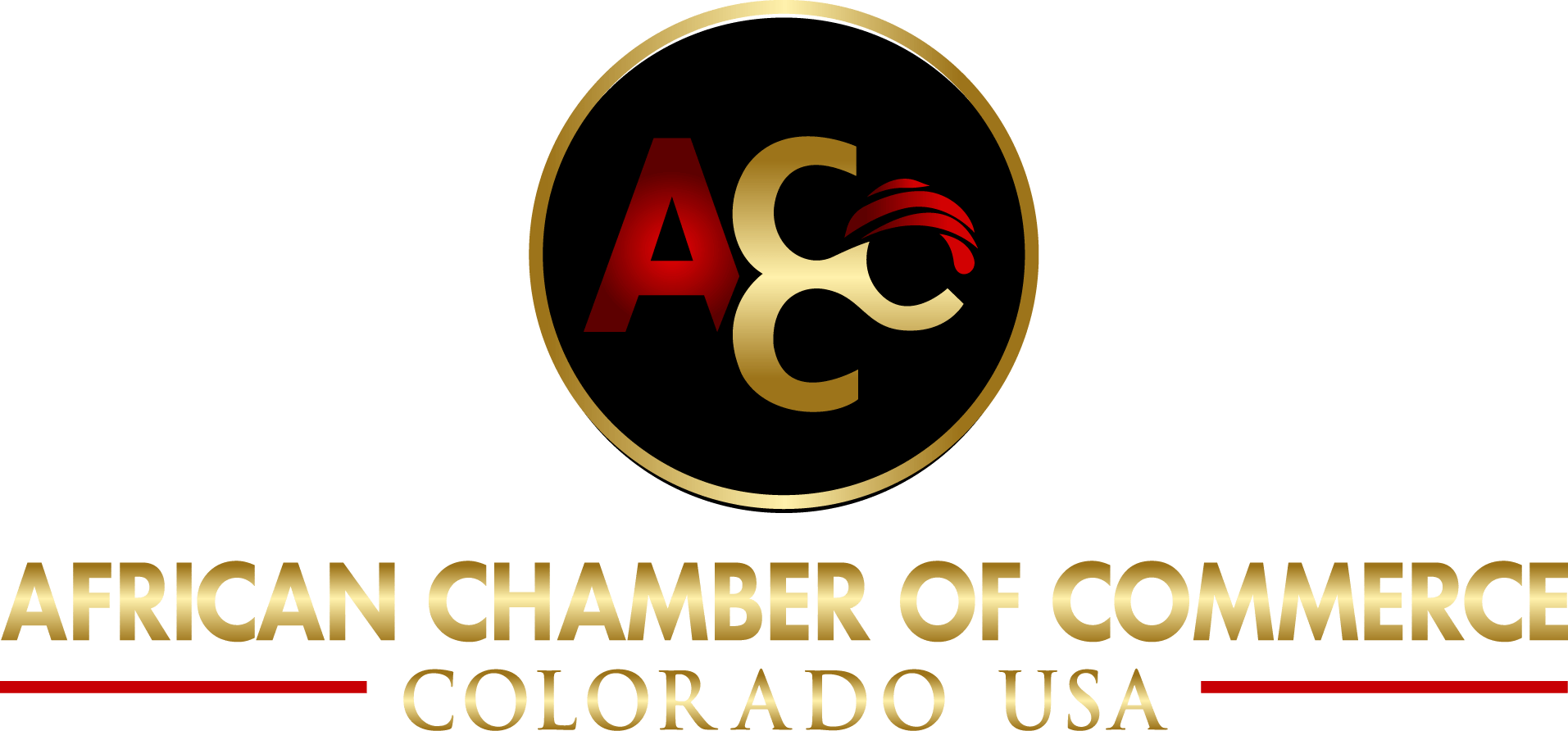 The logo for the african chamber of commerce colorado usa
